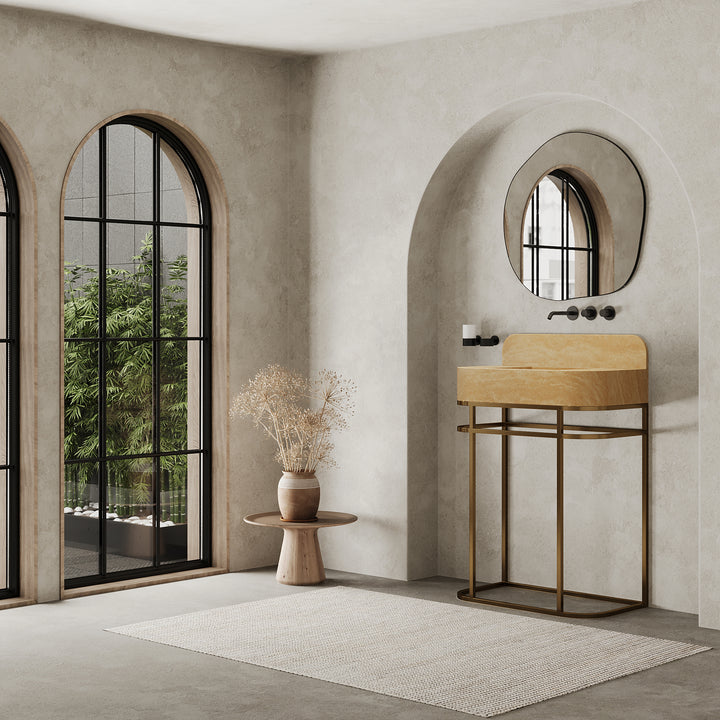 Assens - Marble Basin - Beige Travertine - Large