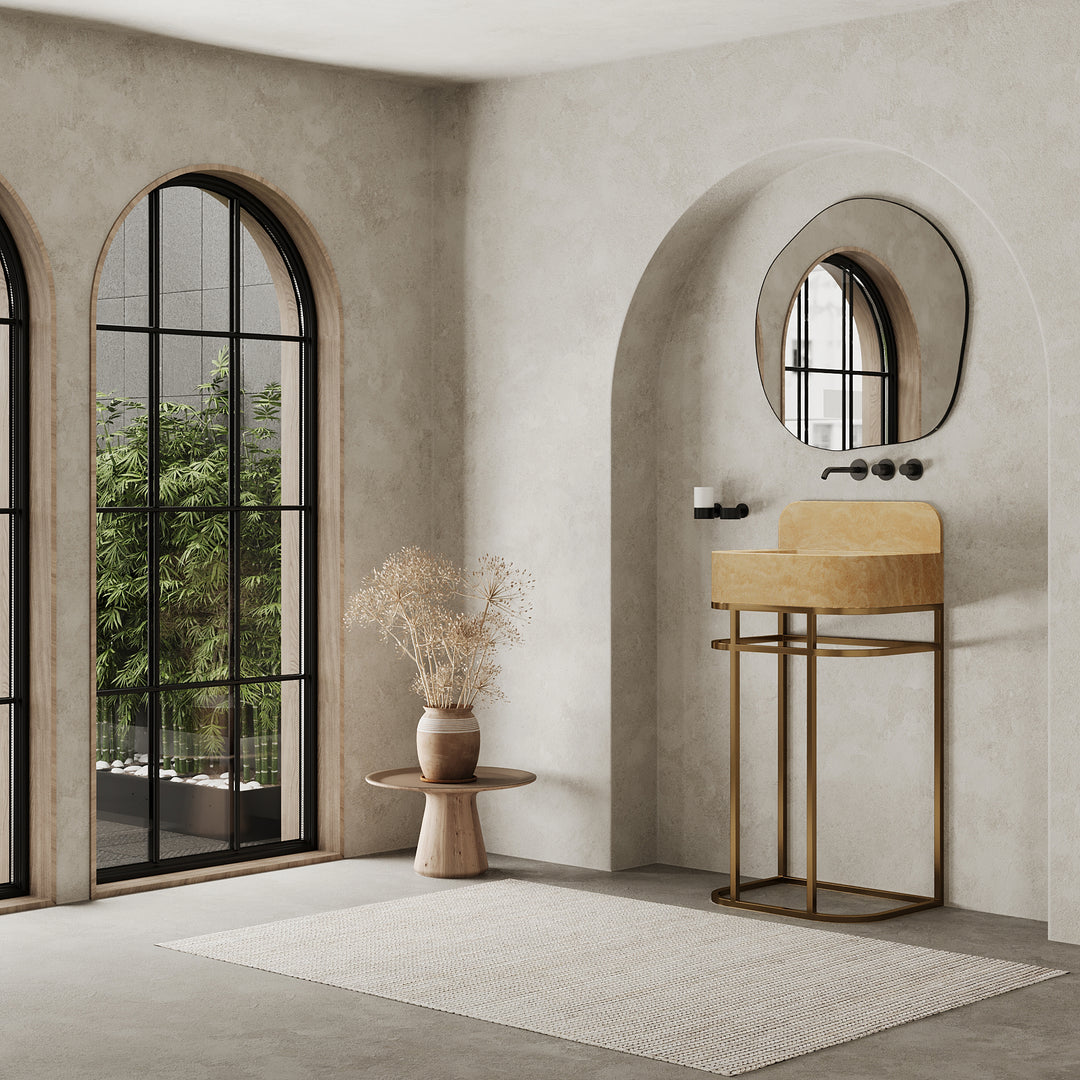 Assens - Marble Basin - Beige Travertine - Small