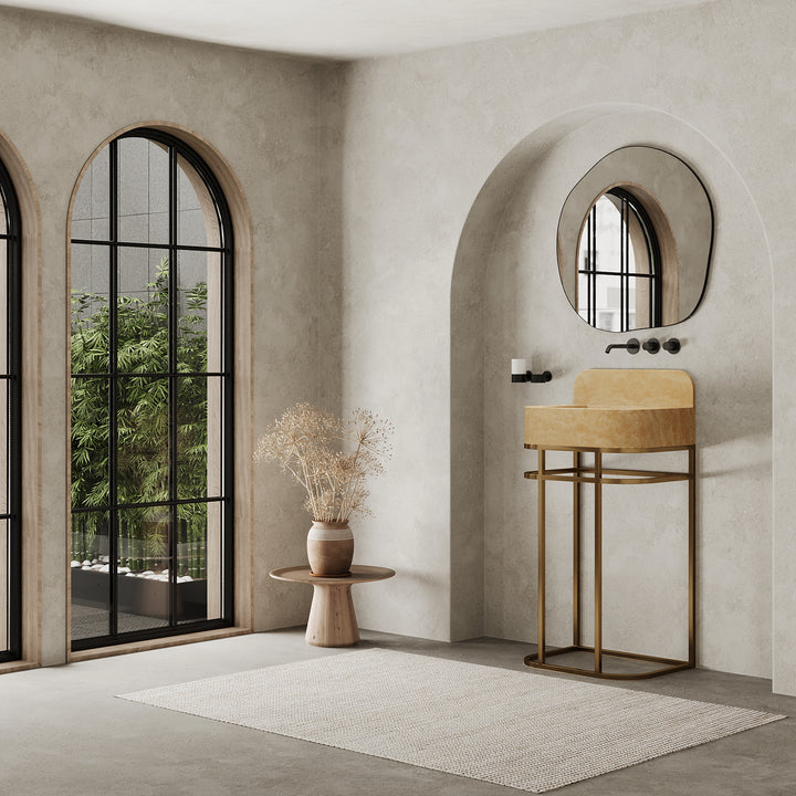 Assens - Marble Basin - Beige Travertine - Small