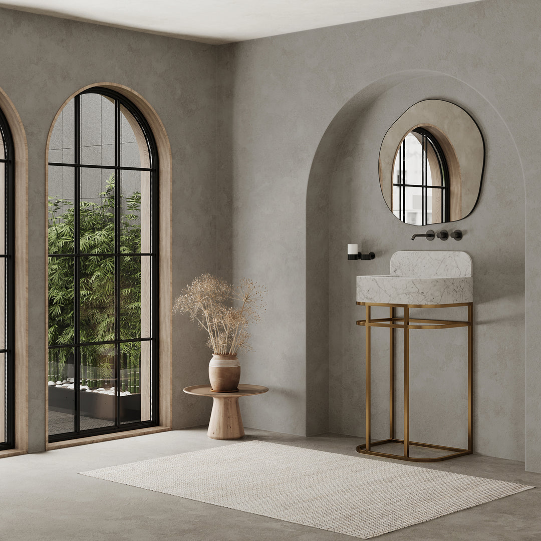 Assens - Marble Basin - White Carrara - Small