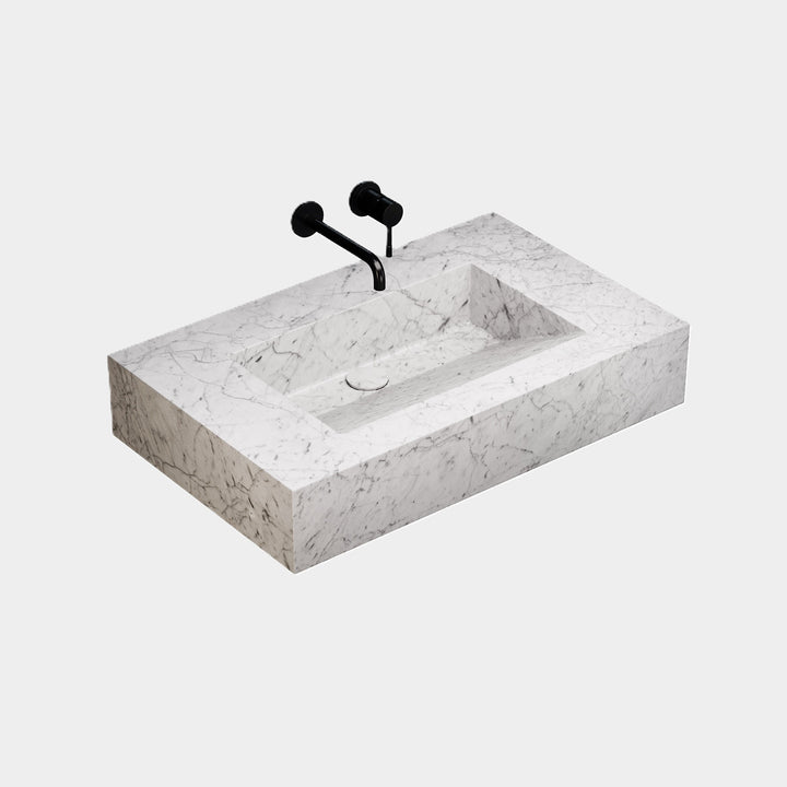 Skadi - Marble Basin - White Cararra - Medium