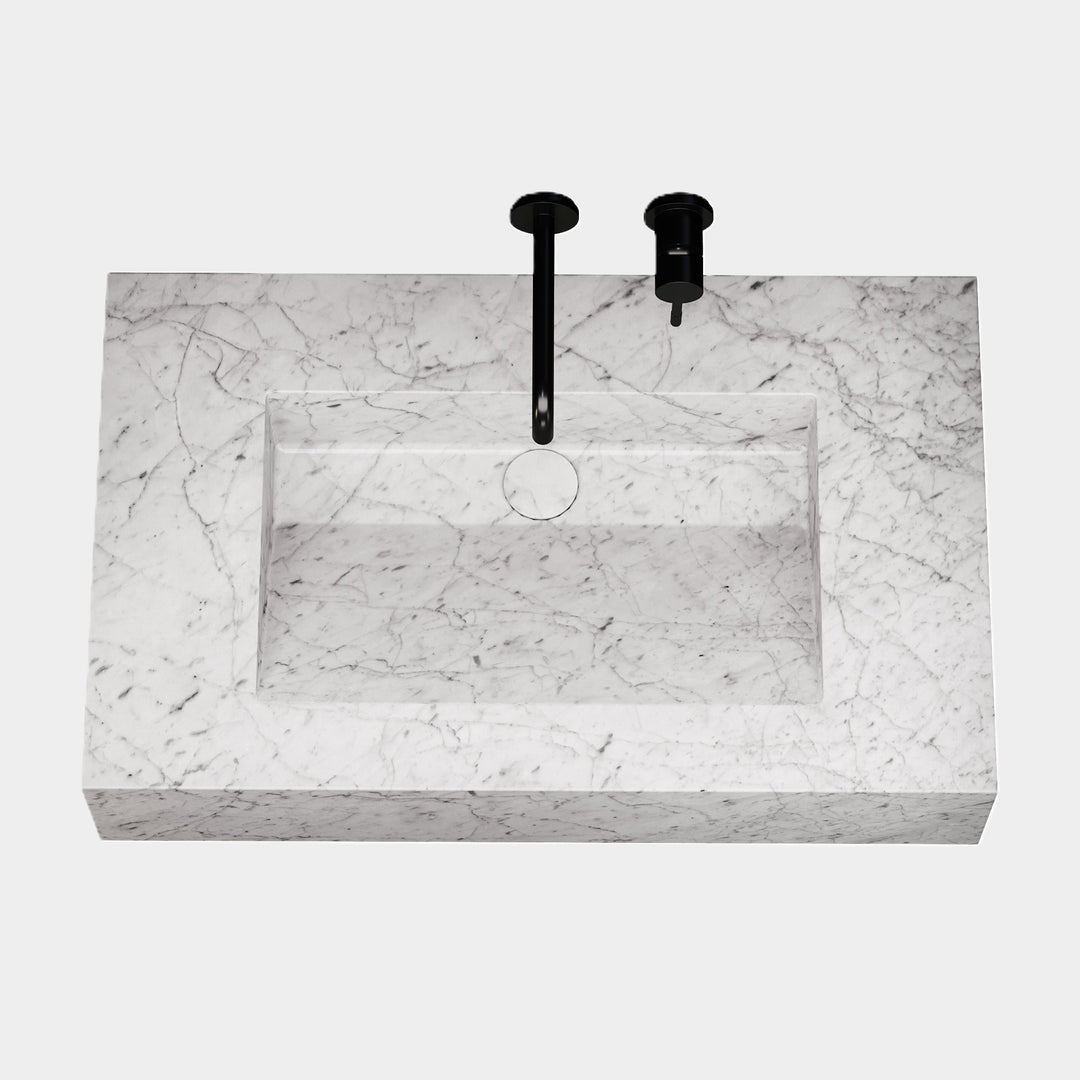Skadi - Marble Basin - White Cararra - Medium