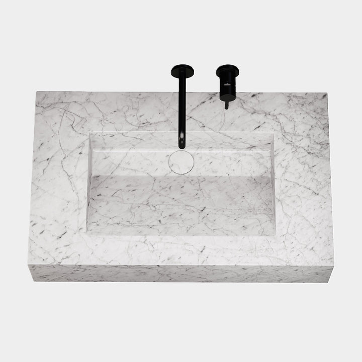 Skadi - Marble Basin - White Cararra - Medium