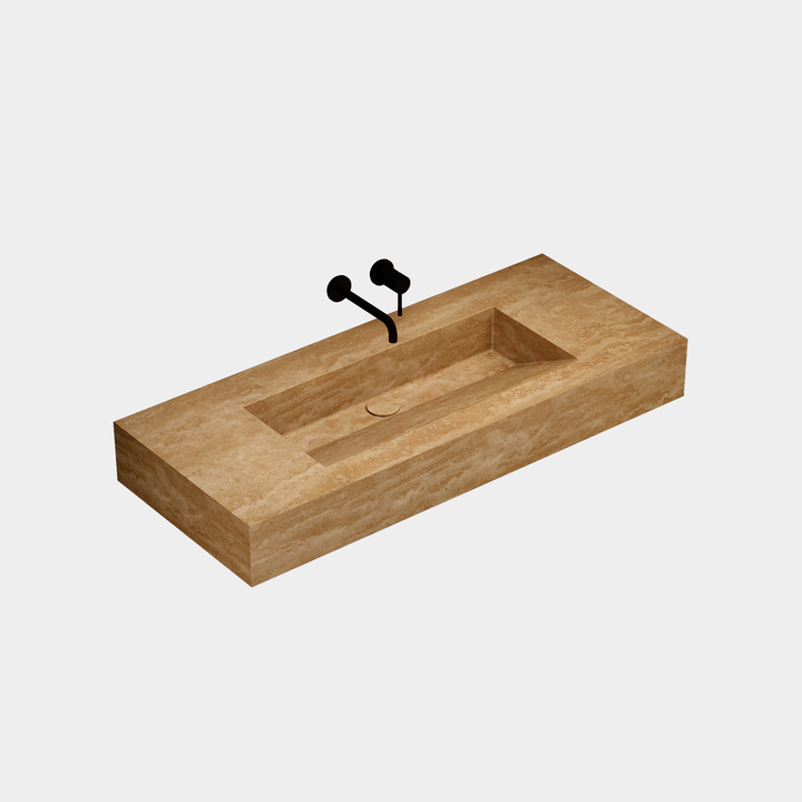 Skadi - Marble Basin - Beige Travertine - Large