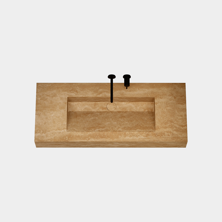 Skadi - Marble Basin - Beige Travertine - Large