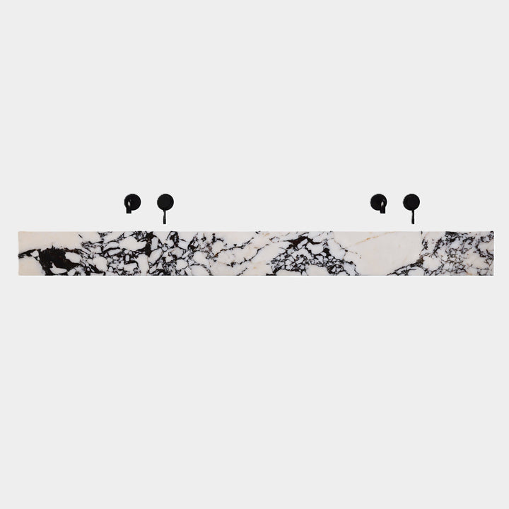 Marble veining on Skadi basin in Calacatta Viola