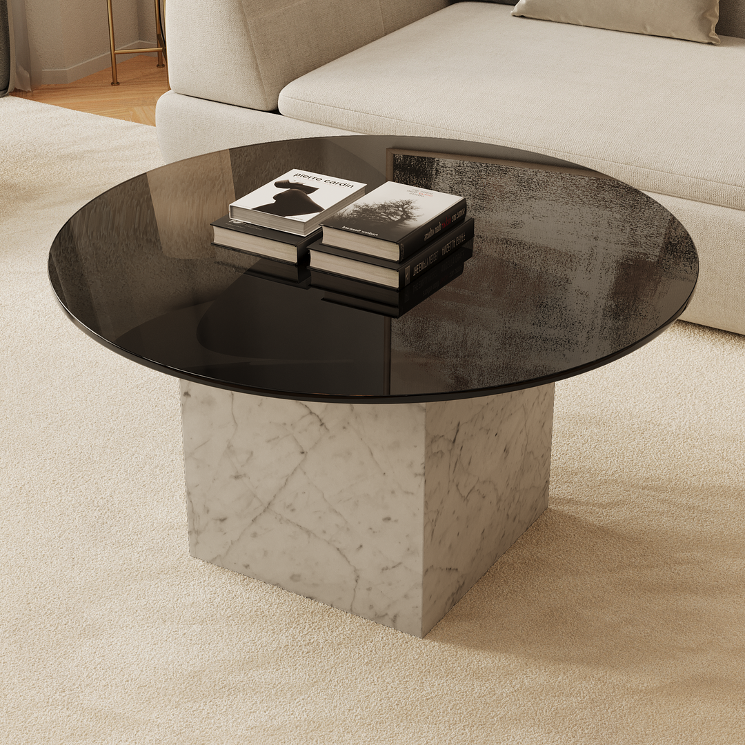 Bogense - Marble Coffee Table - White Carrara