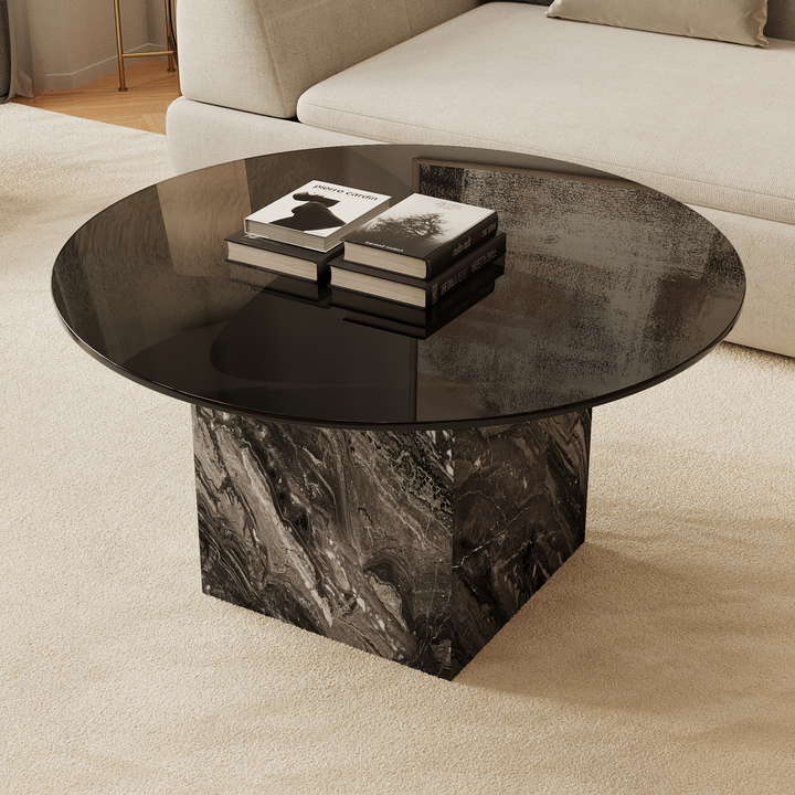 Bogense marble coffee table in Grey Galaxy