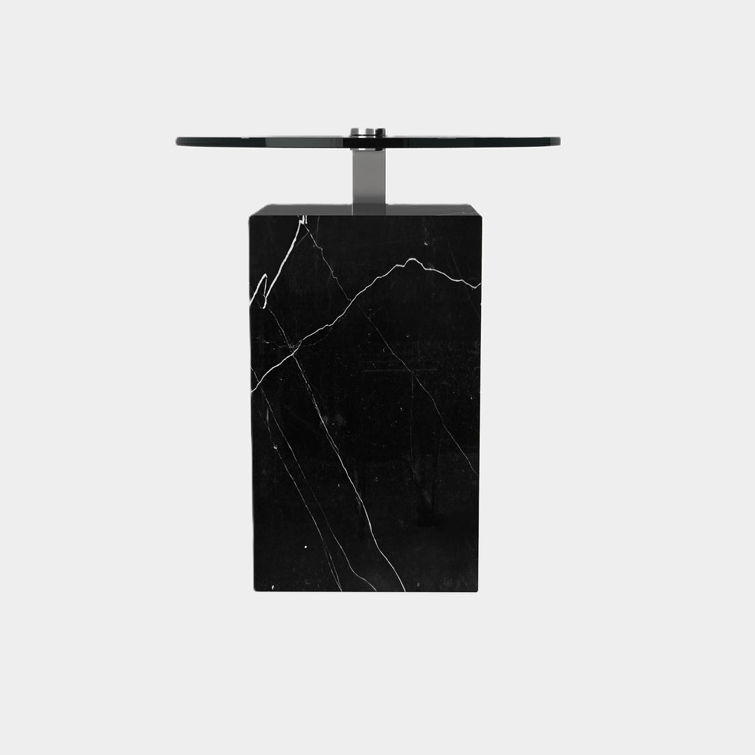 Skagen - Marble Side-Table - Black Eagle