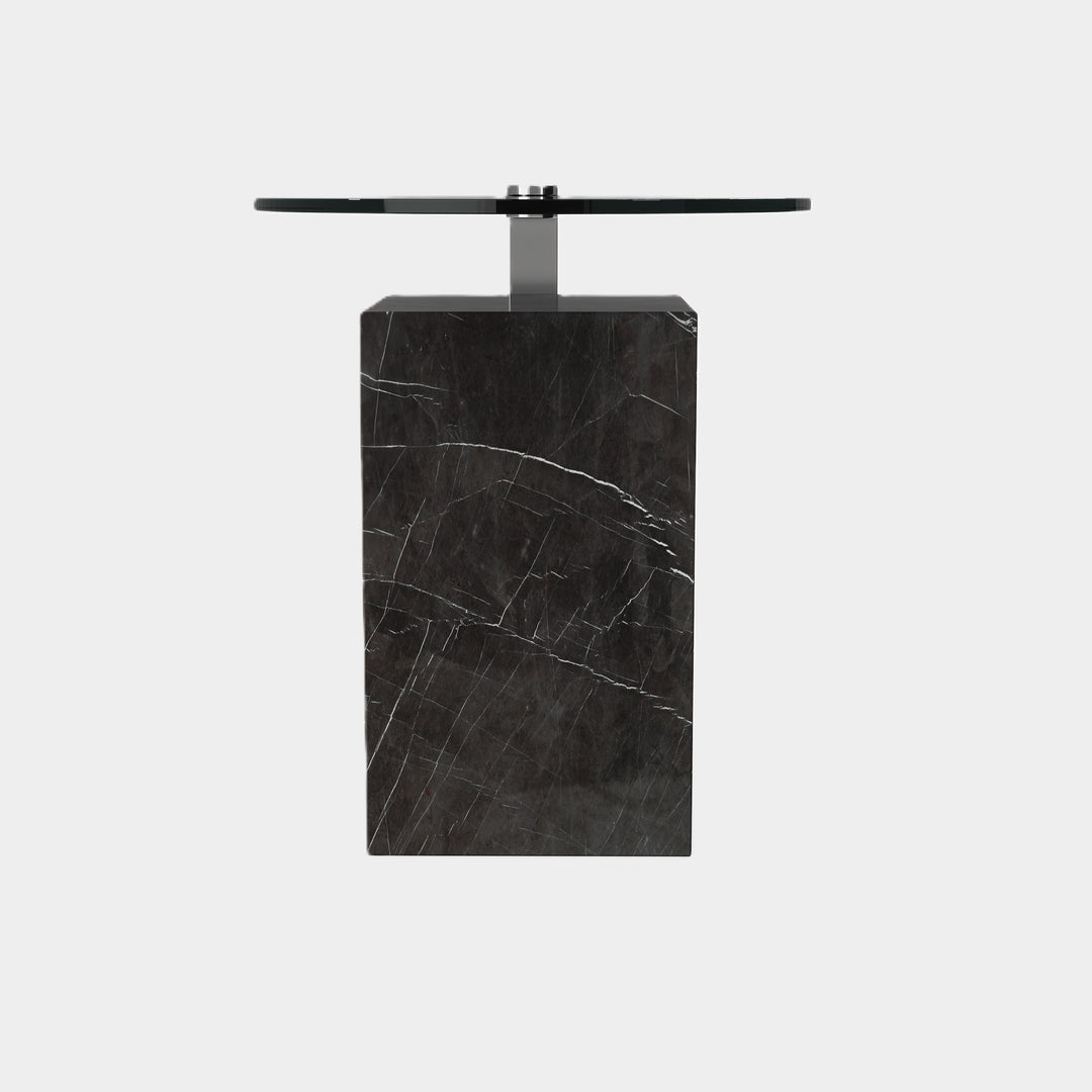 Skagen - Marble Side-Table - Grey Kenzo
