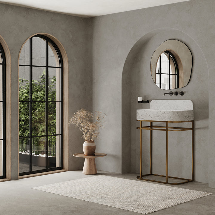 Assens - Marble Basin - White Carrara - Large