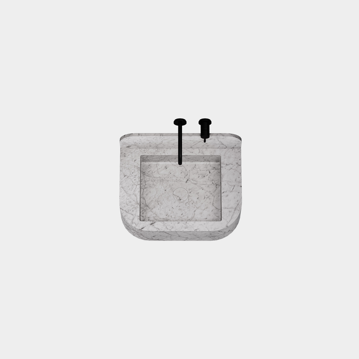 Assens - Marble Basin - White Carrara - Small