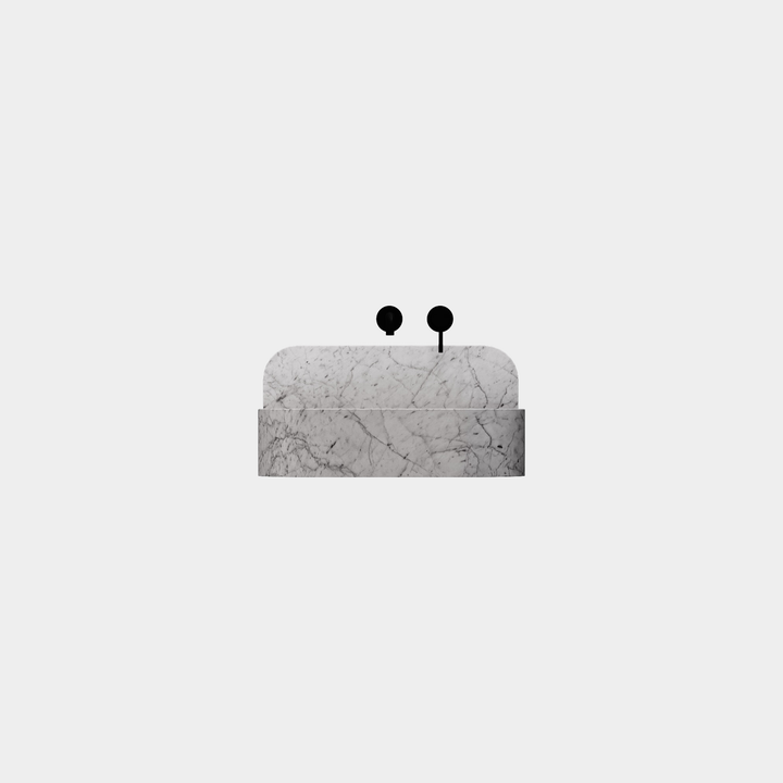 Assens - Marble Basin - White Carrara - Small
