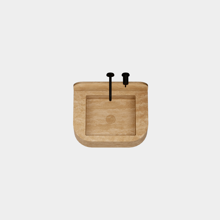 Assens - Marble Basin - Beige Travertine - Small