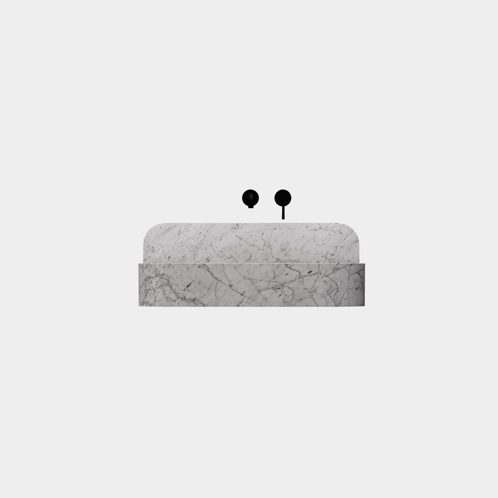 Assens - Marble Basin - White Carrara - Large