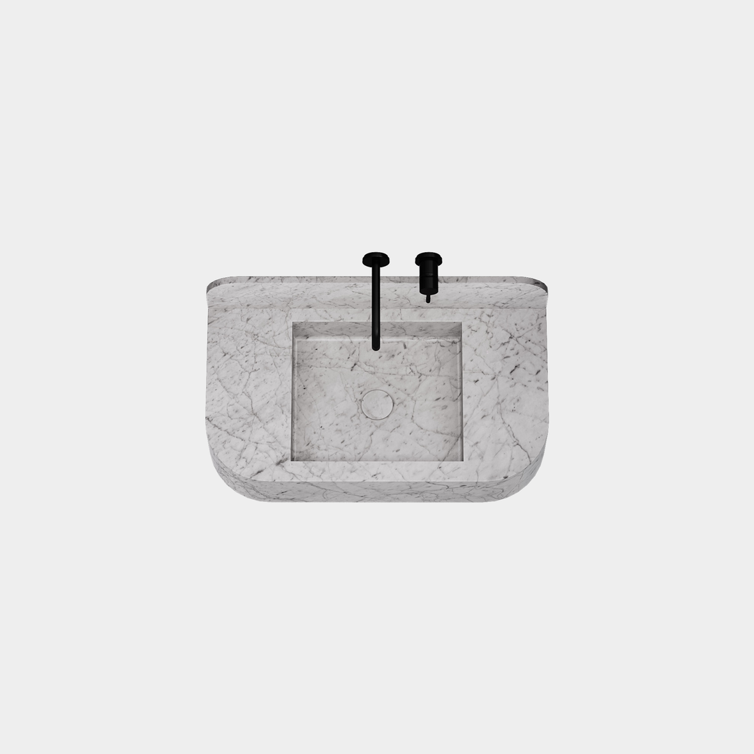 Assens - Marble Basin - White Carrara - Large