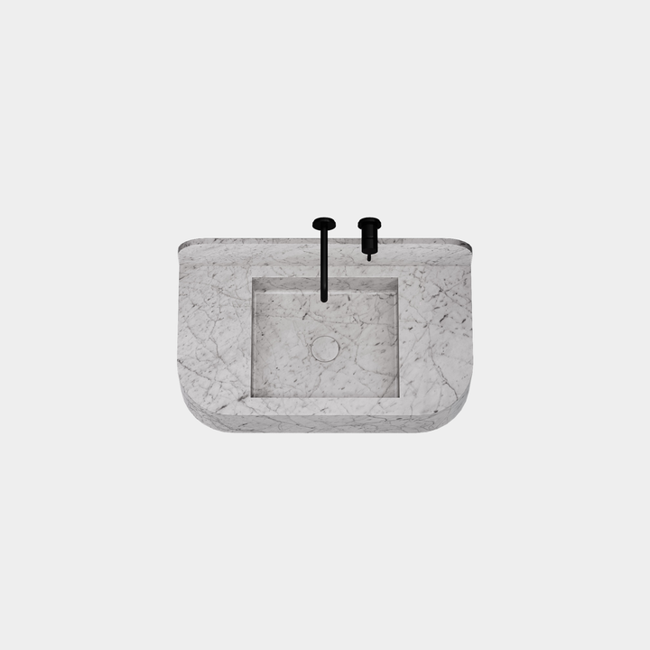 Assens - Marble Basin - White Carrara - Large