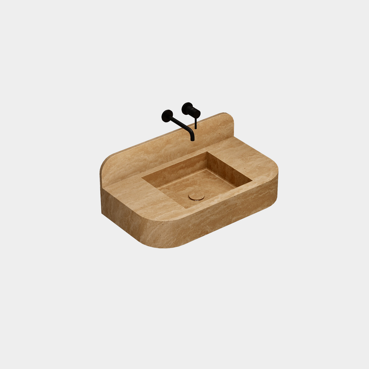 Assens - Marble Basin - Beige Travertine - Large