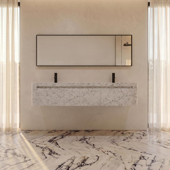 Lyke - Wall-Mounted Double Basin Bathroom Vanity