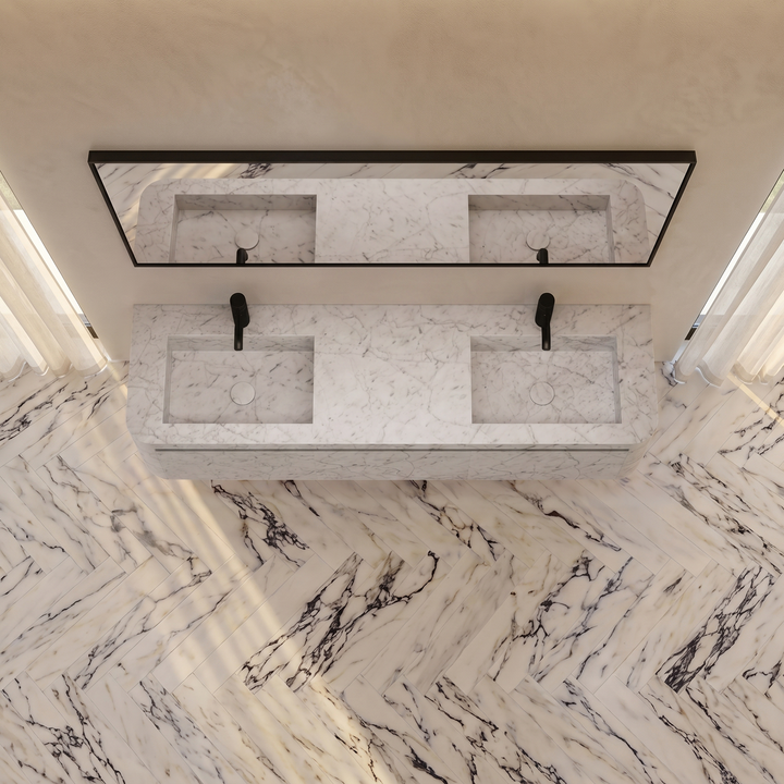 Lyke - Wall-Mounted Double Basin Bathroom Vanity