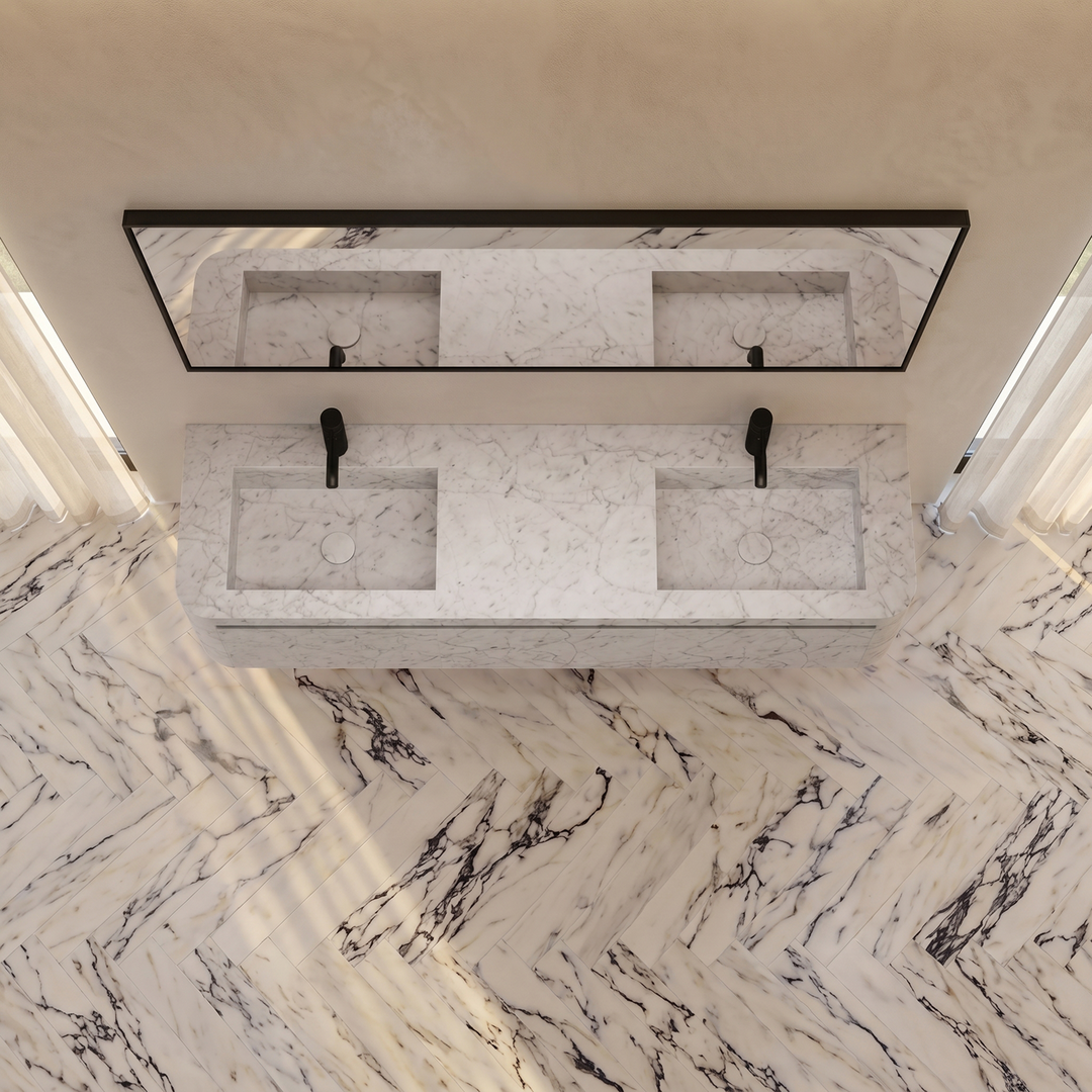 Lyke - Wall-Mounted Double Basin Bathroom Vanity