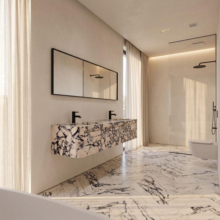 Lyke - Wall-Mounted Double Basin Bathroom Vanity