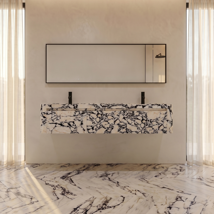 Lyke - Wall-Mounted Double Basin Bathroom Vanity