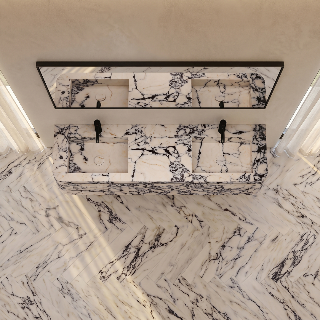 Lyke - Wall-Mounted Double Basin Bathroom Vanity