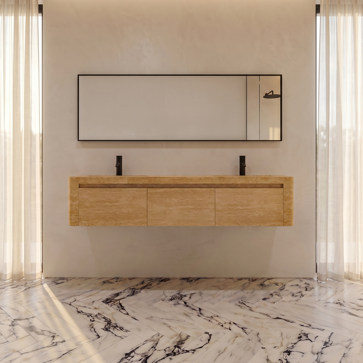 Lyke - Wall-Mounted Double Basin Bathroom Vanity