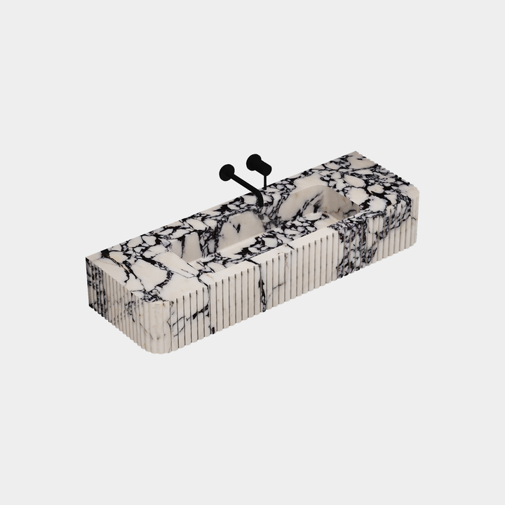 Raya - Ribbed Marble Basin