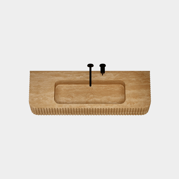 Raya - Ribbed Marble Basin