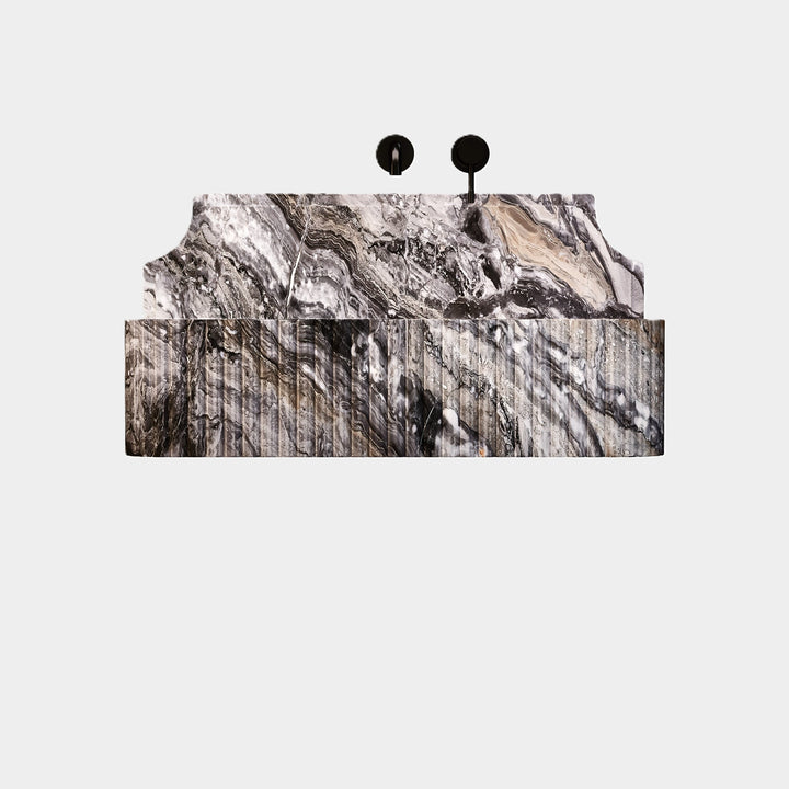 Skive - Ribbed Marble Basin