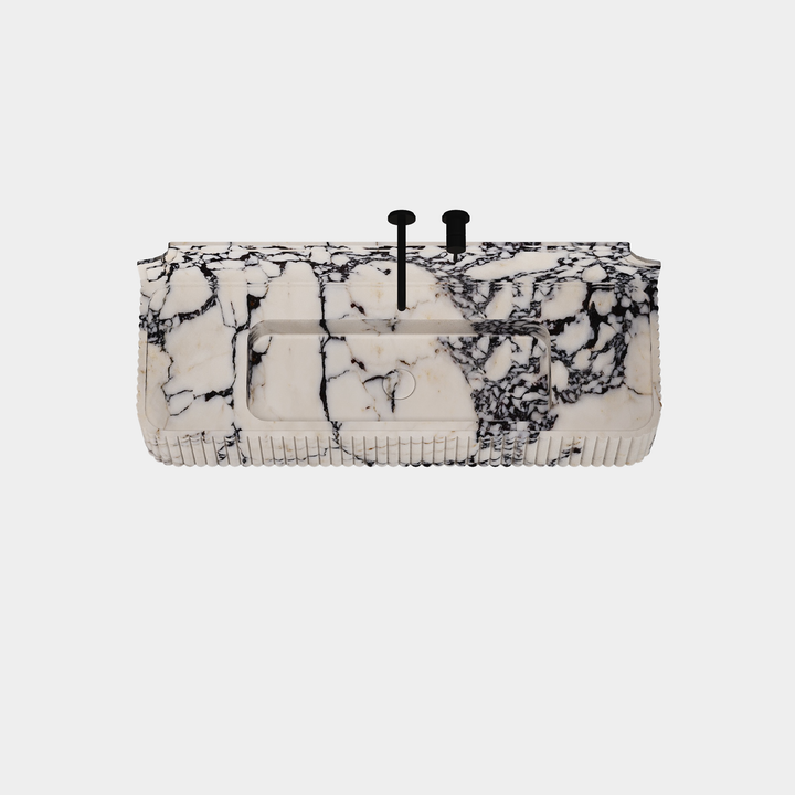 Skive - Ribbed Marble Basin