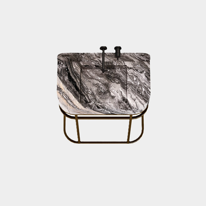 Assens - Free-Standing Marble Vanity - Grey Galaxy - Large
