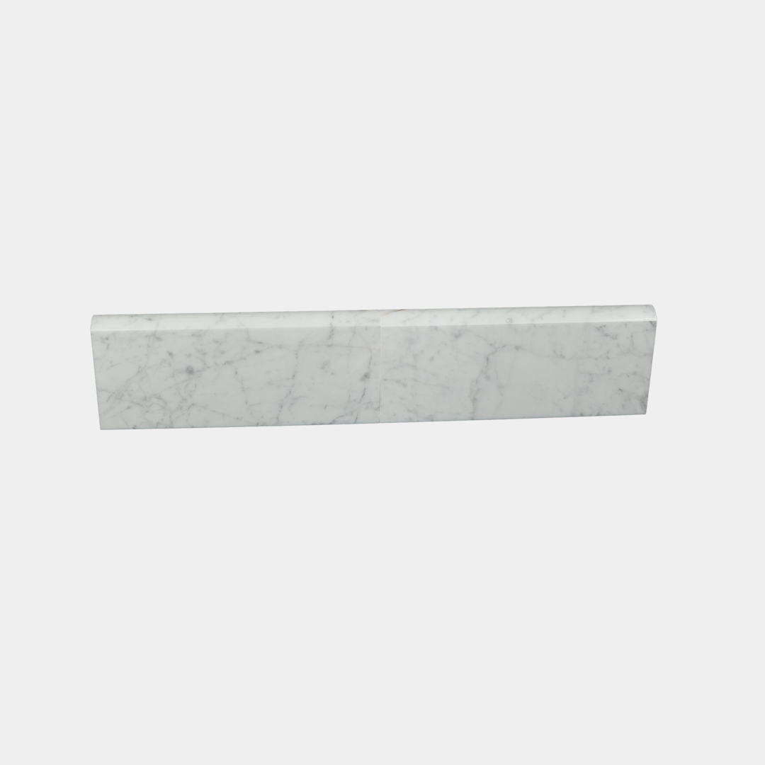 Marble Modern Skirting - White Carrara