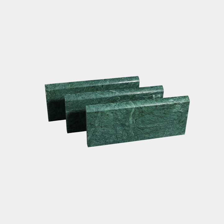Guatemala Verde marble skirting board side profile view