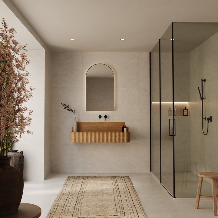 Skive - Ribbed Marble Basin