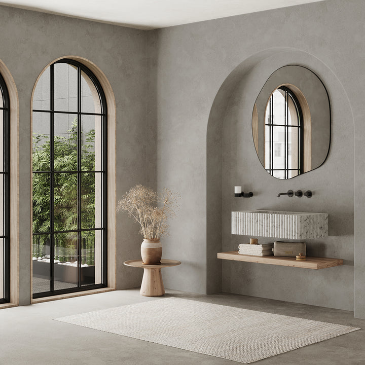 Raya - Ribbed Marble Basin