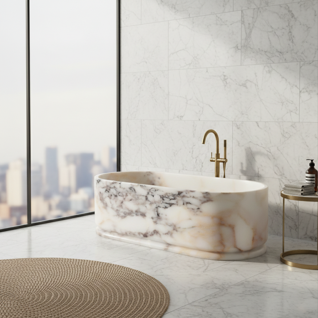 Leif - Oval Modern Bathtub