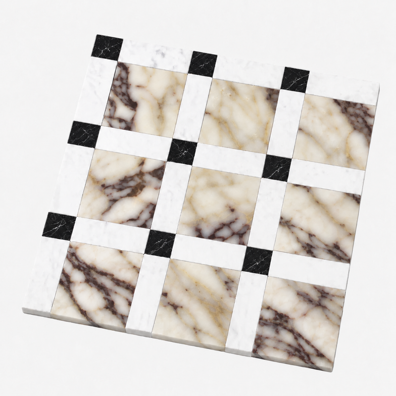 Carrelage mosaïque Odin – Black Marquina
