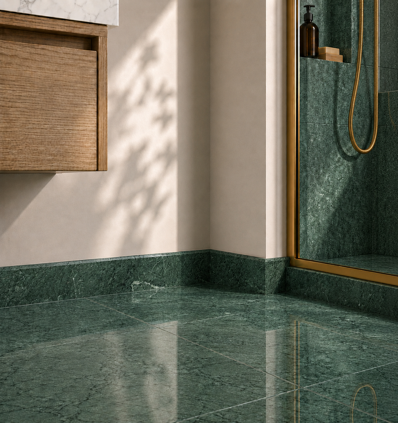 Marble Modern Skirting – Guatemala Verde