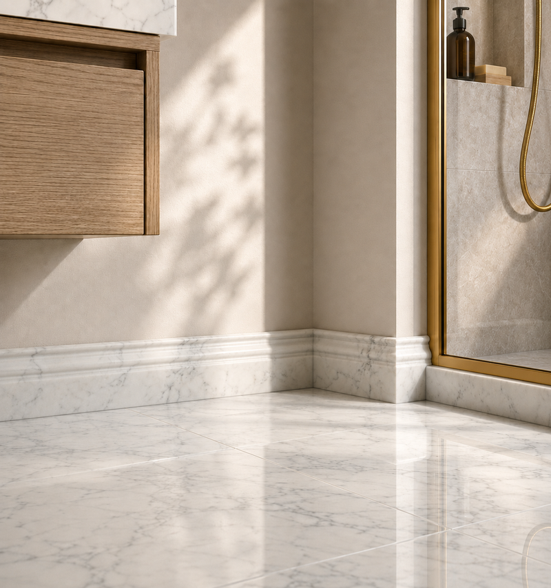 Marble Traditional Skirting – 30.5x1.8x12.7 cm