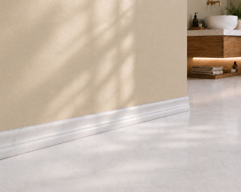 Marble Mid-Skirting White Carrara