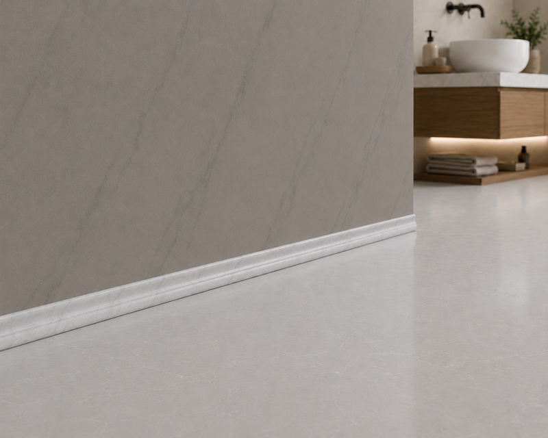 Marble Pencil-liner-Skirting – White Carrara